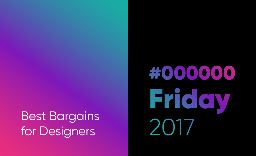 Black Friday 2017 deals for designers