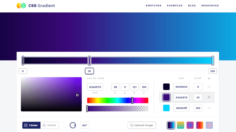 css gradient color-related apps