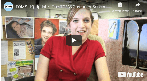 TOMS HQ Update - The TOMS Customer Service Team