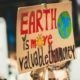 EARTH IS MORE VALUABLE THAN MONEY. Global climate change strike - No Planet B - 09-20-2019