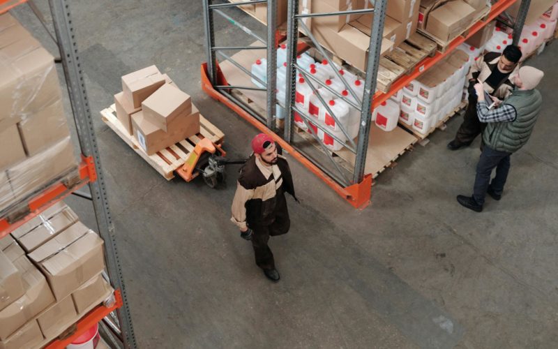 Men Working in a Warehouse