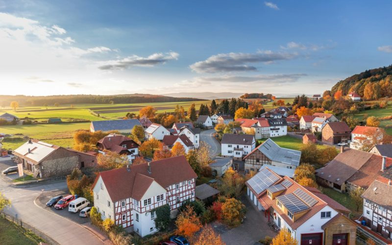 High Angle Photography of Village