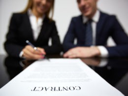 signing contract