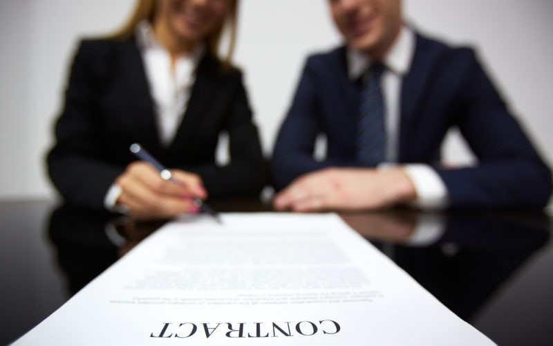 signing contract