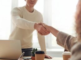 Shaking hands