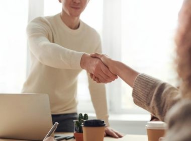 Shaking hands