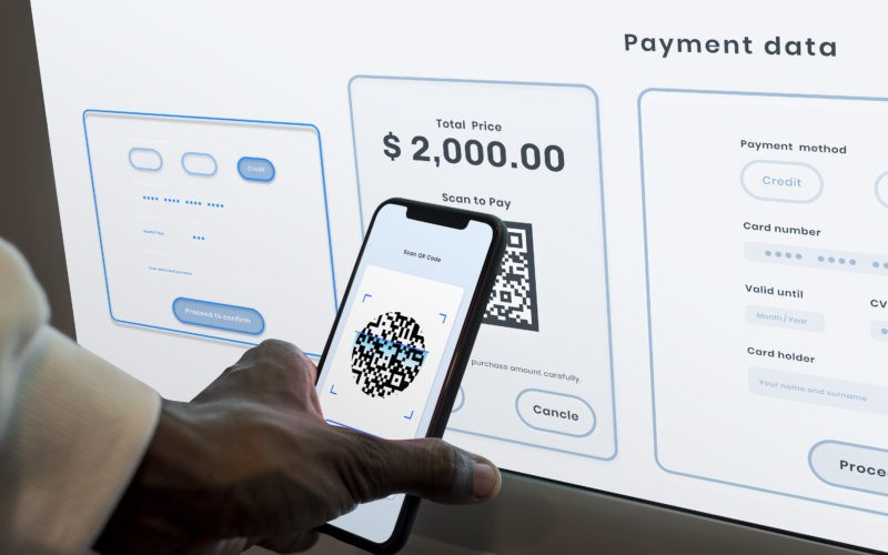 Contactless and cashless payment through mobile banking