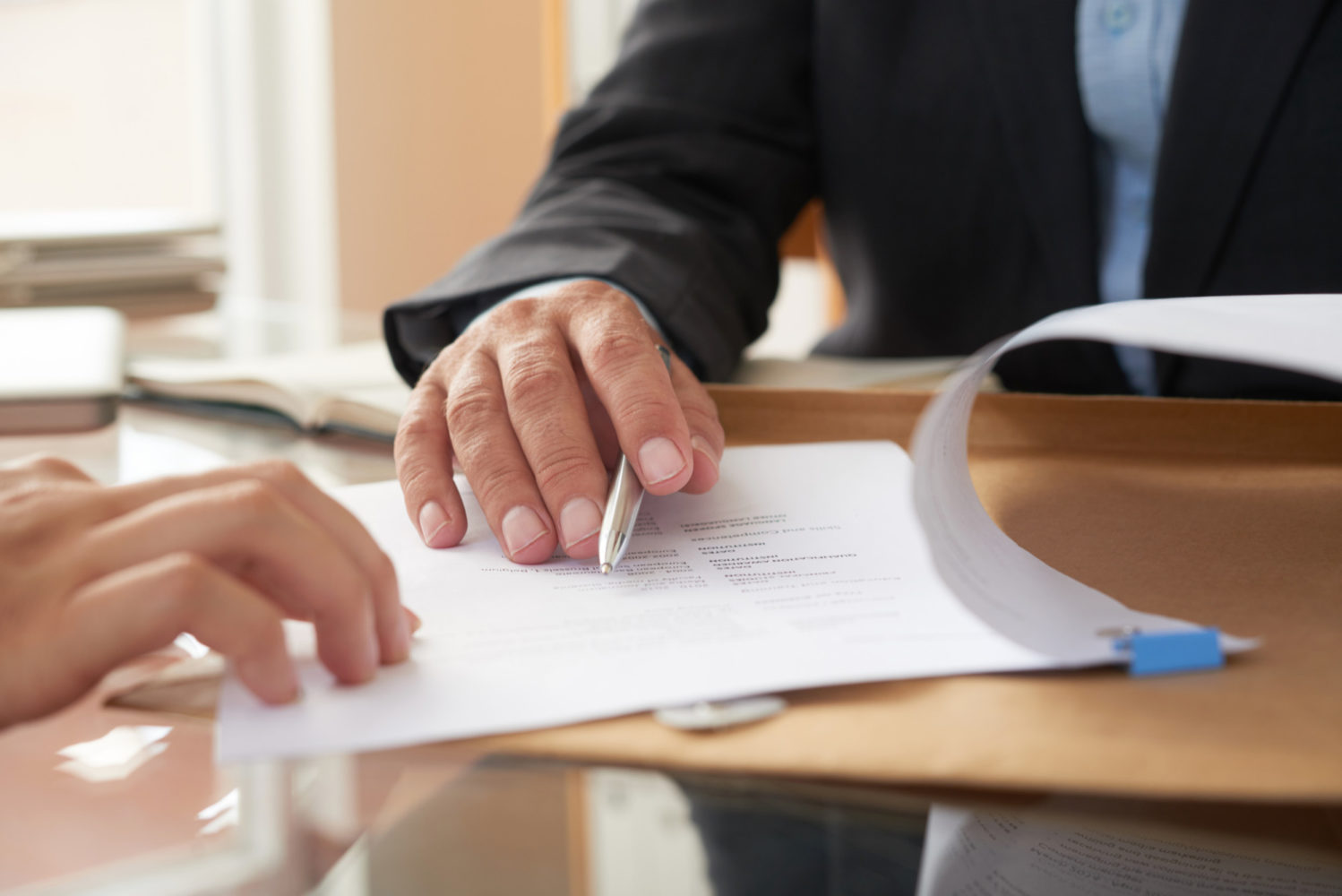 Signing a contract