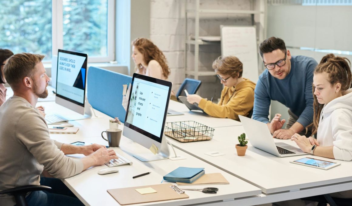 team at a workplace