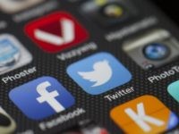 Iphone Displaying Social Media Application
