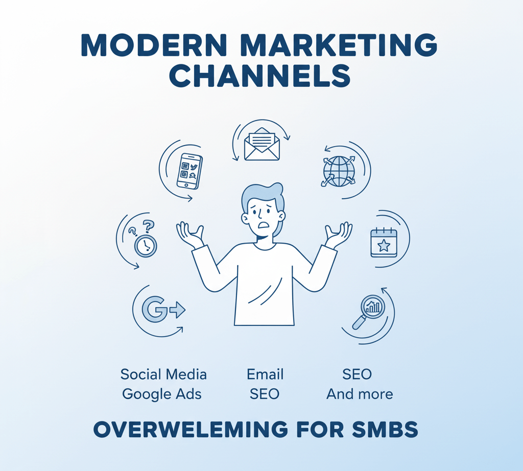 Modern marketing channels can be overwelming