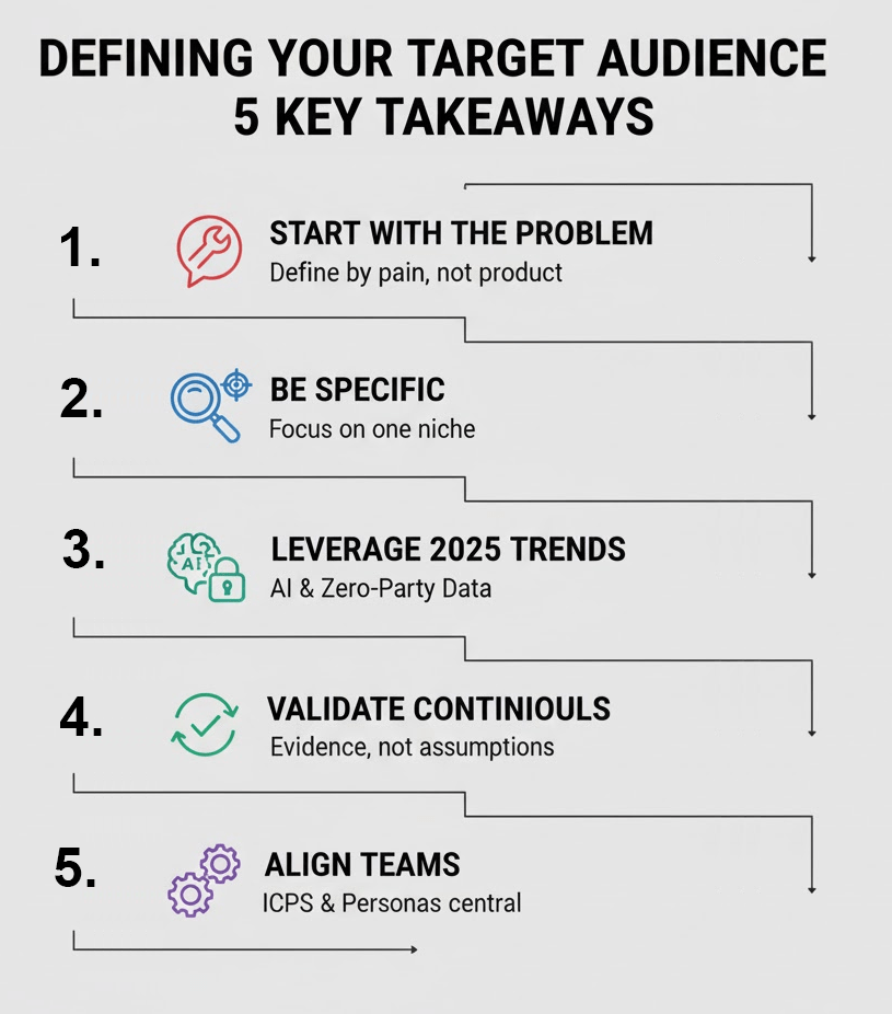 Defining Your Target Audience — Key Takeaways