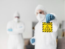 Medium shot blurry people with equipment