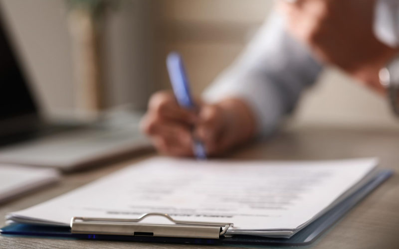 Signing Life insurance