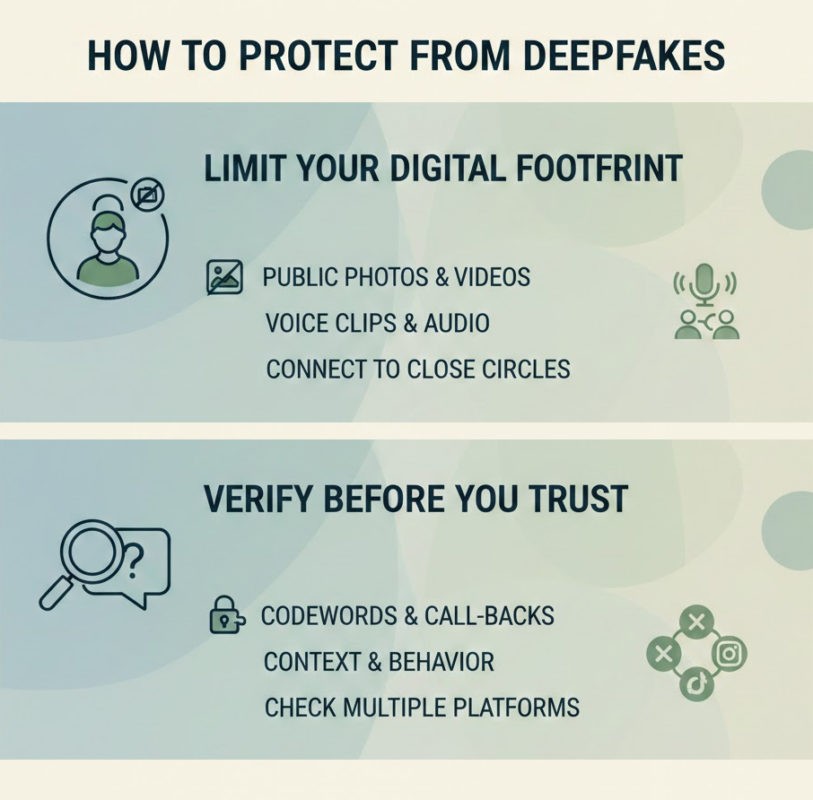 How to Protect Yourself From Deepfakes Online