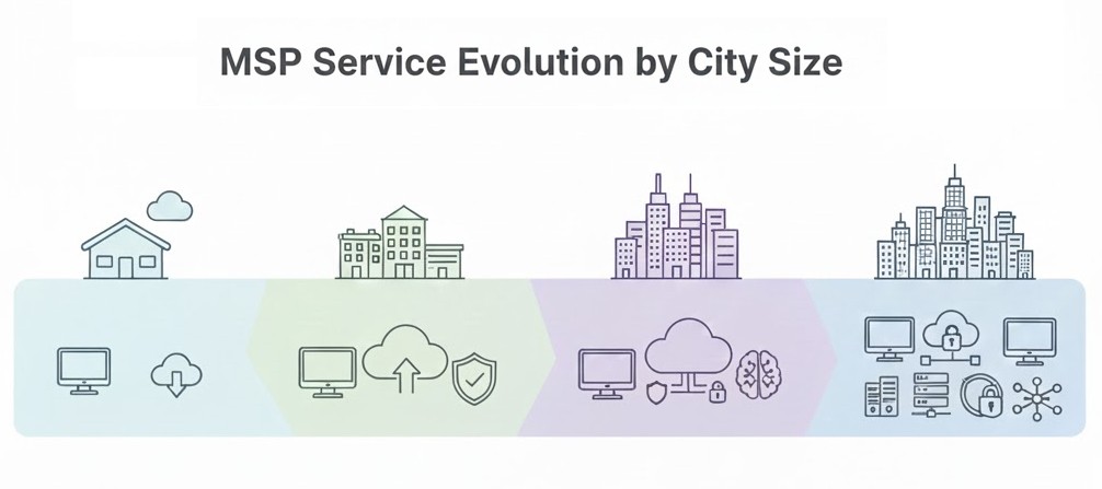 MSP Service Evolution by City Size