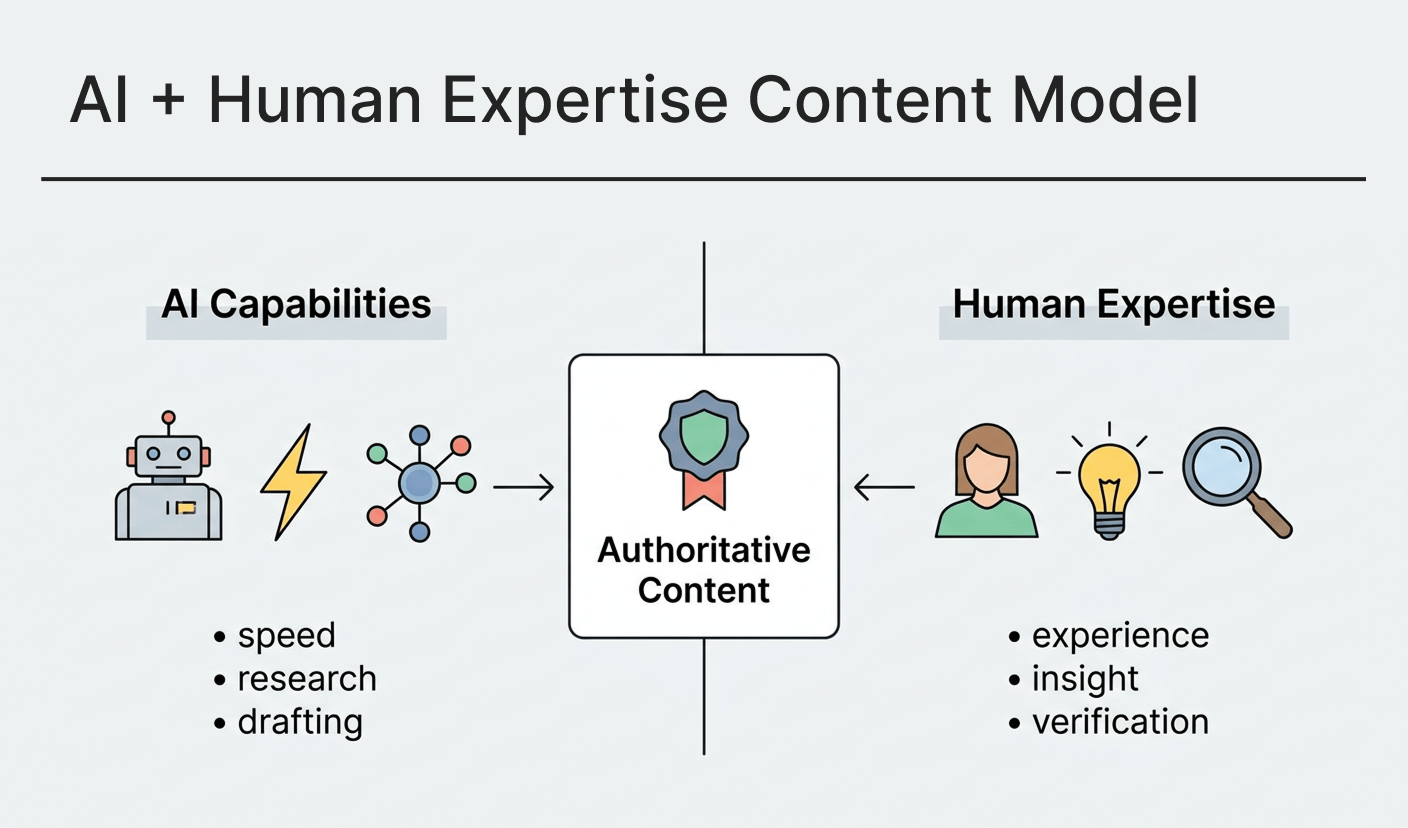 AI + Human Expertise Content Model