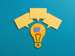 A modern conceptual cover graphic symbolizing the fusion of conversation and ideas, where individual speech is amplified by integrated intelligence and purposeful connection.