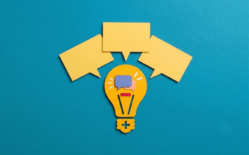 A modern conceptual cover graphic symbolizing the fusion of conversation and ideas, where individual speech is amplified by integrated intelligence and purposeful connection.